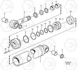 26408 Hydraulic cylinder, tilting L150D, Volvo Construction Equipment