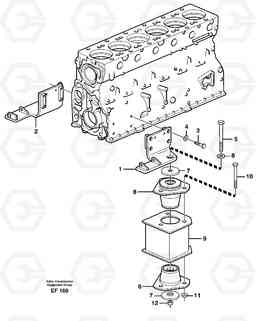 13011 Engine mounting L150D, Volvo Construction Equipment