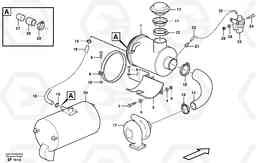 82299 Air filter with fitting parts L150D, Volvo Construction Equipment