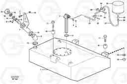 82140 Fuel tank with fitting parts L150D, Volvo Construction Equipment