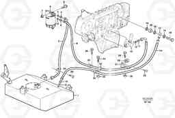 86673 Fuel pipes, fuel tank - injection pump L150D, Volvo Construction Equipment