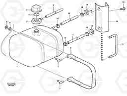 82304 Expansion tank with fitting parts L150D, Volvo Construction Equipment