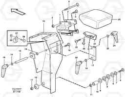 82675 Armrest L150D, Volvo Construction Equipment