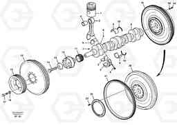 22135 Crankshaft and related parts L150D, Volvo Construction Equipment