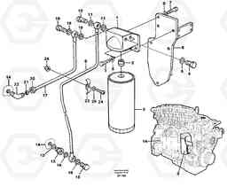 36984 Oil filter by pass L150D, Volvo Construction Equipment