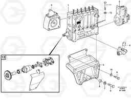 39633 Fuel injection pump with fitting parts L150D, Volvo Construction Equipment