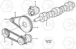 22158 Belt transmission L150D, Volvo Construction Equipment