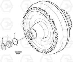 11644 Torque converter. L150D, Volvo Construction Equipment