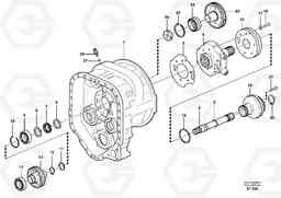 46963 Converter housing, gears and shafts L150D, Volvo Construction Equipment