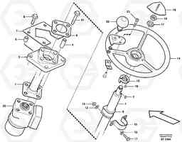 83467 Steering column with fitting parts L150D, Volvo Construction Equipment