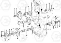 52014 Transfer case, gears and shafts L150D, Volvo Construction Equipment