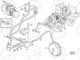 1586 Brake hoses, parking brake L150D, Volvo Construction Equipment