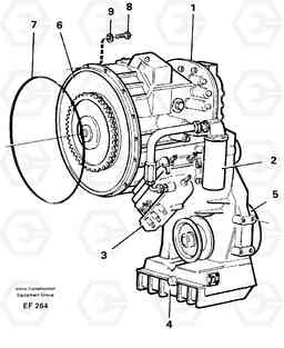 11645 Hydraulic transmission with fitting parts L150D, Volvo Construction Equipment