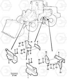 62366 Protection, brake pipes L150D, Volvo Construction Equipment