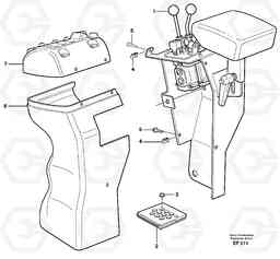 23778 Cover for servo valves L150D, Volvo Construction Equipment