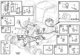 88528 Cable harness, front L150D, Volvo Construction Equipment