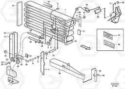 57794 Evaporator for cooling agent R134a with fitting parts. L150D, Volvo Construction Equipment