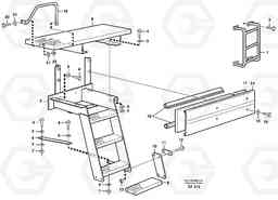 39910 Foot step L150D, Volvo Construction Equipment