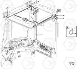 61176 Cable harnesses, headlining. L150D, Volvo Construction Equipment