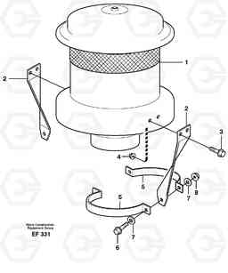 84935 Air filter. L150D, Volvo Construction Equipment