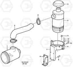 86384 Oil-bath precleaner. L150D, Volvo Construction Equipment