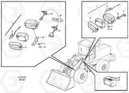 50379 Work lights, front. L150D, Volvo Construction Equipment