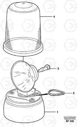 25371 Rotating beacon. L150D, Volvo Construction Equipment