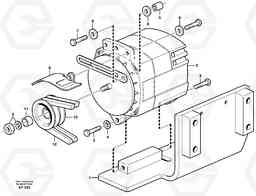 30468 Alternator with fitting parts, 100A. L150D, Volvo Construction Equipment