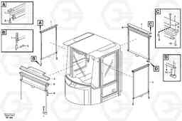 39024 Interior components, sun blinds. L150D, Volvo Construction Equipment