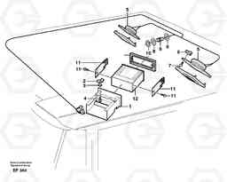 38853 Radio bracket. L150D, Volvo Construction Equipment