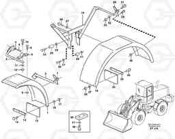 39909 Extended fender. L150D, Volvo Construction Equipment