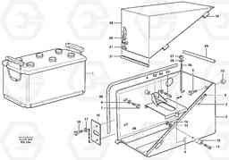 88364 Battery box with fitting parts L180D, Volvo Construction Equipment