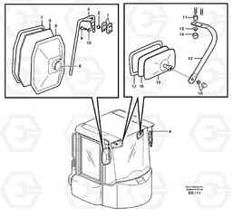 87937 Rear view mirror L180D, Volvo Construction Equipment