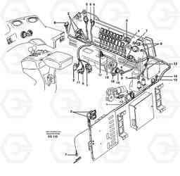 58770 Cable harnesses, control panel L180D, Volvo Construction Equipment