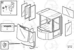 10533 Glass panes L180D, Volvo Construction Equipment