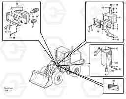 86517 Lighting, front L180D, Volvo Construction Equipment