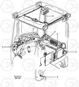 25649 Cable harnesses, cab L180D, Volvo Construction Equipment