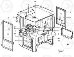 45173 Drivers cab L110E S/N 1002 - 2165 SWE, 60001- USA,70201-70257BRA, Volvo Construction Equipment