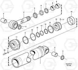 99476 Hydraulic cylinder, tilting L180D, Volvo Construction Equipment