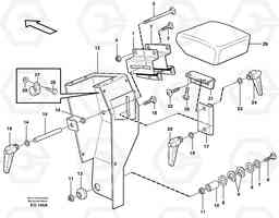 83814 Armrest L180D, Volvo Construction Equipment