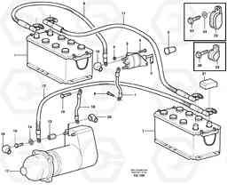 629 Battery cable and main switch L180D, Volvo Construction Equipment