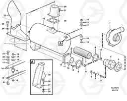 39031 Exhaust system, silencer L180D, Volvo Construction Equipment