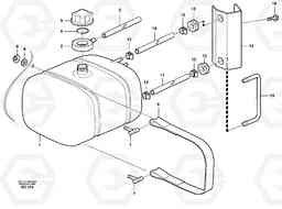90195 Expansion tank with fitting parts L180D, Volvo Construction Equipment