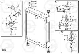 82195 Radiator with fitting parts L180D, Volvo Construction Equipment