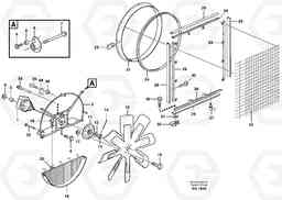 83132 Fan and fan shroud L180D, Volvo Construction Equipment