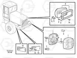 25643 Lighting, rear L180D, Volvo Construction Equipment