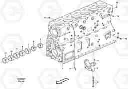 21761 Cylinder block L180D, Volvo Construction Equipment