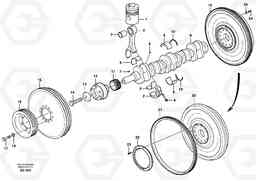 21766 Crankshaft and related parts L180D, Volvo Construction Equipment