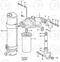 14287 Oil filter L180D, Volvo Construction Equipment