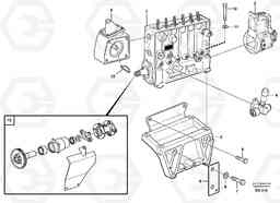 58762 Fuel injection pump with fitting parts L180D, Volvo Construction Equipment